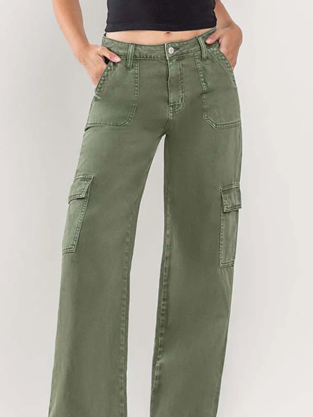 Vervet Wide Leg Cargo Pants